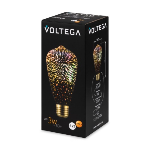 Лампа светодиодная Voltega 271 E27 3Вт 2700K 8526 в Нижнем Новгороде фото 7
