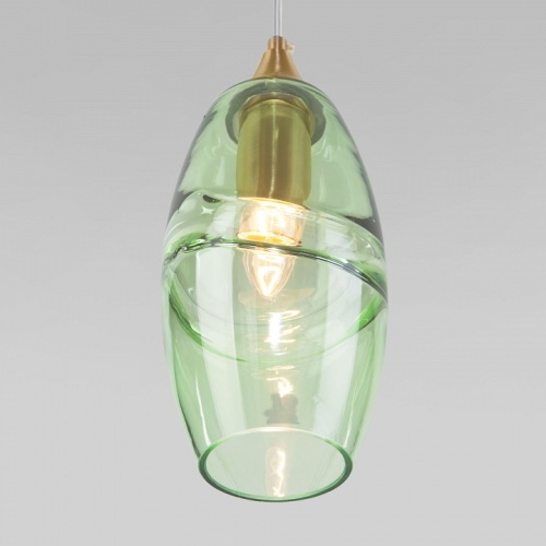 Подвесной светильник Eurosvet Lotus 50222/1 зеленый в Радужном фото 4