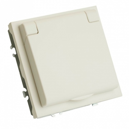 Розетка с заземлением и со шторкой, с крышкой Stekker Эмили 49878 в Нижнем Новгороде фото 5