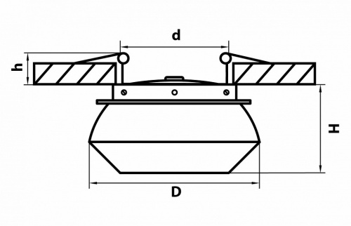 Встраиваемый светильник Lightstar Orbe 051307 в Симферополе фото 2