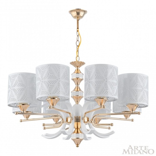 Подвесная люстра Arte Milano Florentia-2097 302097/8 Wh/Gd в Нижнем Новгороде фото 8