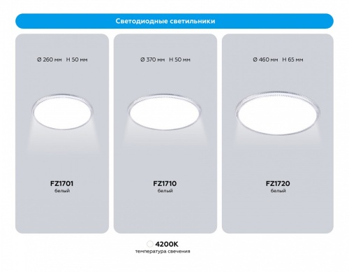 Накладной светильник Ambrella Light  FZ1710 в Нижнем Новгороде фото 6