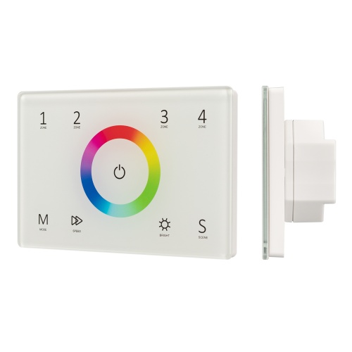 Панель Sens SMART-P83-RGB White (230V, 4 зоны, 2.4G) (Arlight, IP20 Пластик, 5 лет) в Алуште фото 4