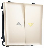 Выключатель самовозвратный двухклавишный с подсветкой, без рамки Ambrella Volt MS MS244450 в Нижнем Новгороде