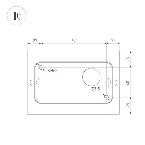 Светильник SP-WALL-FLAT-S110x90-2x3W Day4000 (GR, 120 deg, 230V) (Arlight, IP54 Металл, 3 года) в Арзамасе фото 5