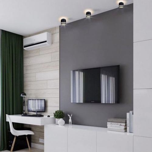 Накладной светильник 53001-9.5-001LD GX53+LED3W BK в Нижнем Новгороде фото 2