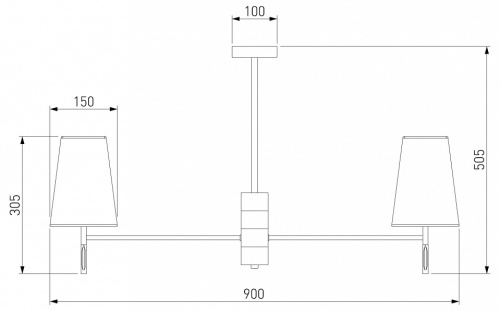 Люстра на штанге Eurosvet Milazzo 60137/8 золото в Нижнем Новгороде фото 3