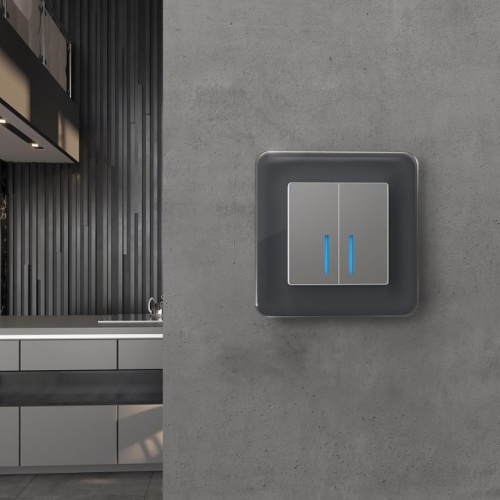 Рамка на 1 пост Werkel Elite (графит, стекло) W0012440 в Нижнем Новгороде фото 4