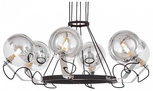 Подвесная люстра LUMINA DECO MARSEO LDP 9110-6 BK+CHR в Нижнем Новгороде