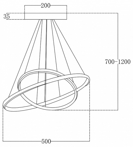 Подвесной светильник Escada Euler 10228/2LED в Карачеве фото 3