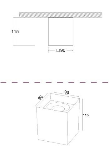 Накладной светильник Maytoni Slim C015CL-01W в Волгограде фото 3