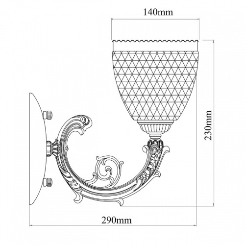 Бра MW-Light Фелиция 26 114020101 в Кадникове фото 2