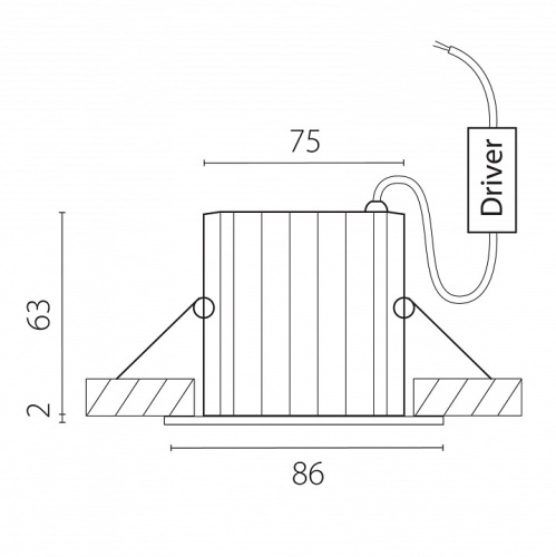Встраиваемый светильник Lightstar Ciclone 385047 в Нижнем Новгороде фото 6