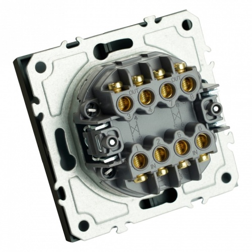 Переключатель перекрестный двухклавишный без рамки Stekker Эмили 50167 в Нижнем Новгороде фото 4