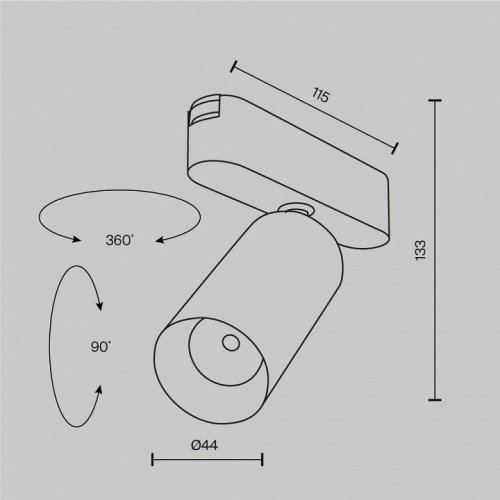 Светильник на штанге Maytoni Focus LED TR103-1-12W3K-M-W в Липецке фото 2