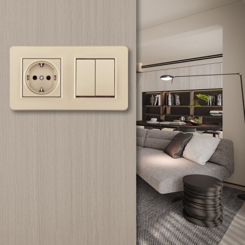 Блок с выключателями двухклавишными Arte Milano SET16-2 SET16-2-40-1-30-2 shampan в Нижнем Новгороде фото 2