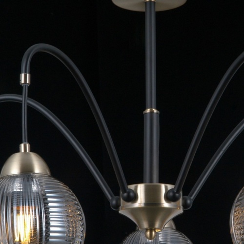 Люстра на штанге ILLUMICO  IL0433-5PSQ-79 BK AB в Нижнем Новгороде фото 5