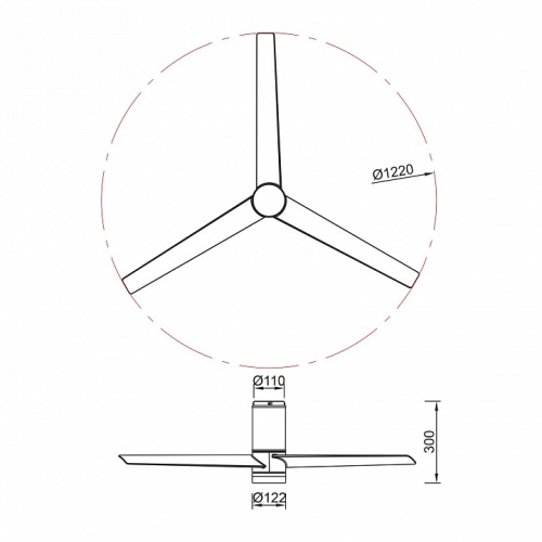 Светильник с вентилятором Mantra UP DOWN 9062 в Нижнем Новгороде фото 6