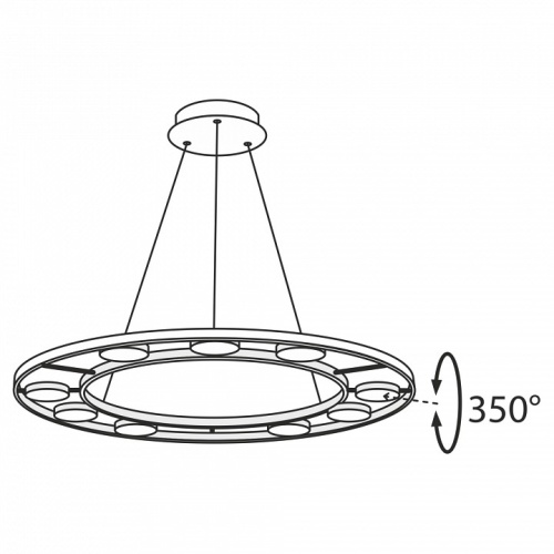 Подвесной светильник Maytoni Fad MOD070PL-L63B3K в Нижнем Новгороде фото 5