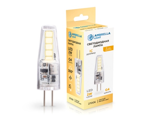 Лампа светодиодная Ambrella Light G4 G4 2Вт 2700K 100143 в Нижнем Новгороде фото 3