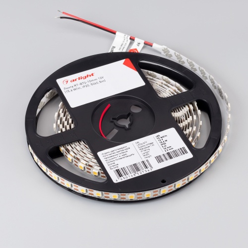 Лента RT 2-5000 12V Cx1 White6000 2x (5060, 360 LED, LUX) (Arlight, 15.6 Вт/м, IP20) в Кирове фото 4