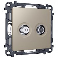 ТВ-розетка и SAT-розетка оконечная без рамки Ambrella Volt ALFA MA373310 в Нижнем Новгороде