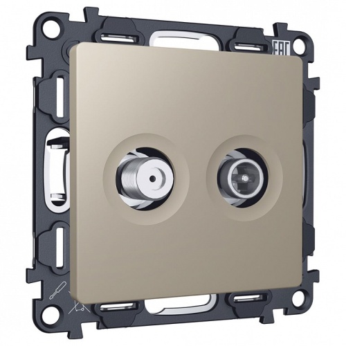 ТВ-розетка и SAT-розетка оконечная без рамки Ambrella Volt ALFA MA373310 в Нижнем Новгороде