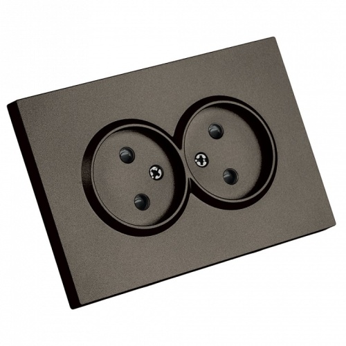 Розетка двойная без заземления и со шторкой Stekker Эмили 49929 в Нижнем Новгороде фото 7