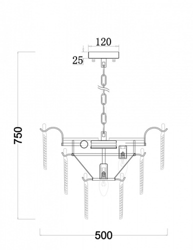 Подвесная люстра Freya Hloya FR5143PL-07G в Нижнем Новгороде фото 4