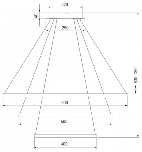 Подвесной светильник Eurosvet Collars 90264/3 черный в Яранске фото 7