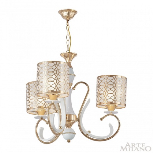 Подвесная люстра Arte Milano Florentia-1237 301237/3 Wh/Gd в Нижнем Новгороде фото 9