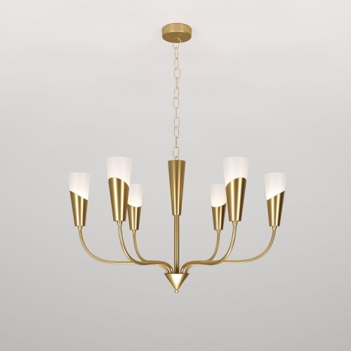 Подвесная люстра Eurosvet Rhyton 60167/6 латунь в Нижнем Новгороде фото 8