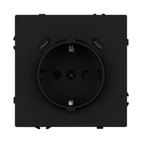 Розетка с заземлением и со шторкой и 2хUSB C, без рамки Arlight NOBE 061813(1) в Нижнем Новгороде фото 4