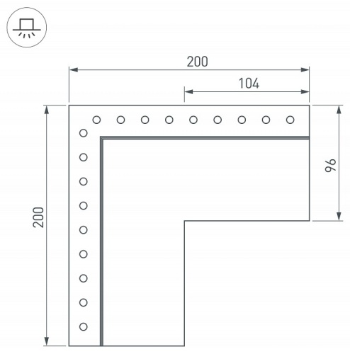 Соединитель угловой L-образный накладной Arlight S-LUX 030137 в Нижнем Новгороде фото 3