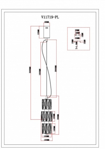 Подвесной светильник Moderli Prismique V11719-PL в Нижнем Новгороде фото 4