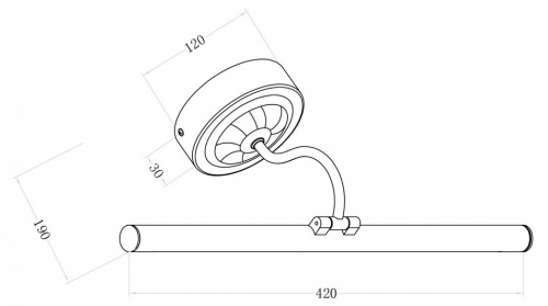 Подсветка для зеркала Maytoni Oculus MIR014WL-L9G3K в Белово фото 3