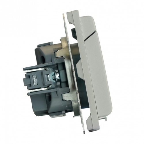 Розетка с заземлением и со шторкой, с крышкой Stekker Эмили 49959 в Нижнем Новгороде фото 8