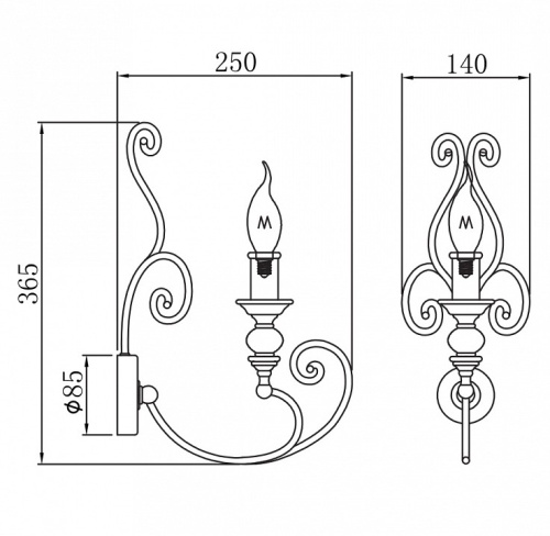 Бра Maytoni Karina H631-WL-01-B в Нижнем Новгороде фото 2