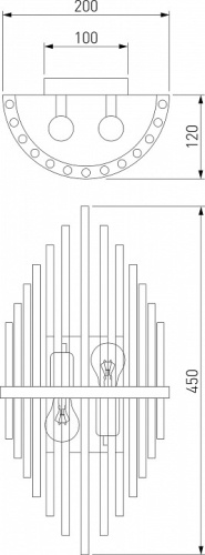 Накладной светильник Bogate's Allure 356/2 латунь в Нижнем Новгороде фото 3