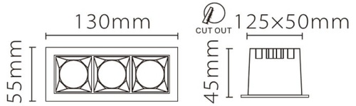 Встраиваемый светильник Fiberli XL003 12130305 в Нижнем Новгороде фото 2