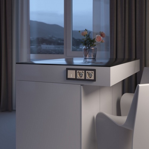 Выключатель одноклавишный с подсветкой без рамки Werkel айвори акрил W1110143 в Нижнем Новгороде фото 2