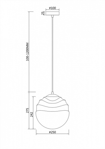 Подвесной светильник Maytoni Vinare P074PL-01BS в Йошкар-Оле фото 3