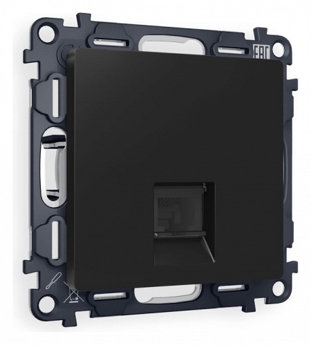 Розетка Ethernet RJ-45 и со шторками, без рамки Ambrella Volt ALFA MA812010 в Нижнем Новгороде