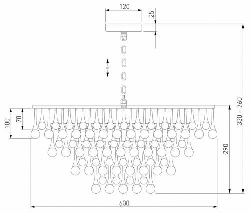 Подвесная люстра Bogate's Gutta 476/8 в Нижнем Новгороде фото 3