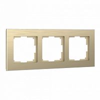 Рамка на 3 поста Werkel Aluminium (шампань) W0031711 в Нижнем Новгороде