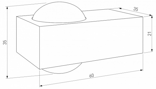 Накладной светильник Elektrostandard Lenses 35191/W черный в Нижнем Новгороде фото 2
