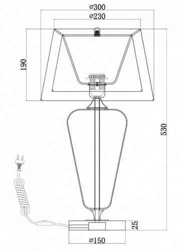 Настольная лампа декоративная Maytoni Verre Z005TL-01BS в Бородино фото 4