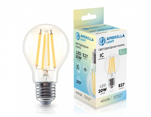 Лампа светодиодная Ambrella Light A60 E27 20Вт 4000K 602014 в Нижнем Новгороде фото 2