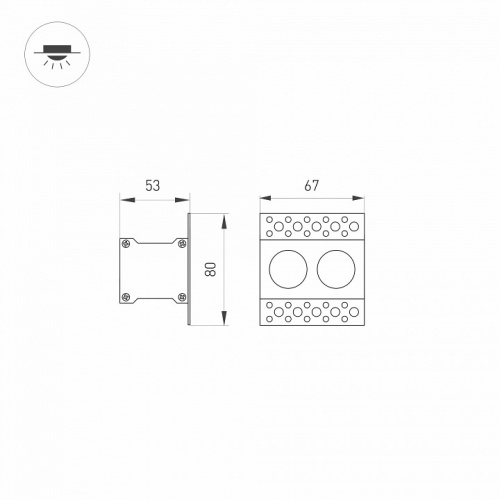 Встраиваемый светильник Arlight ORIENT 032228 в Нижнем Новгороде фото 2