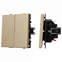 Выключатель проходной двухклавишный без рамки Arlight SWT 054268 в Нижнем Новгороде